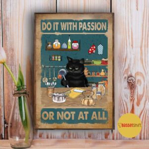 Baking black cat do it with passion or not at all poster 3