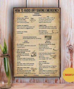 Baking how to avoid any baking emergency poster canvas 1