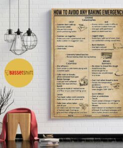 Baking how to avoid any baking emergency poster canvas 4