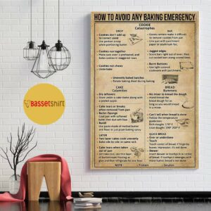 Baking how to avoid any baking emergency poster canvas 4