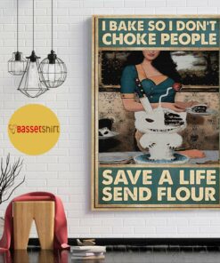 Baking save a life send flour vertical poster 1
