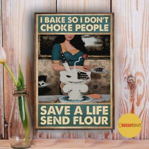 Baking save a life send flour vertical poster 3