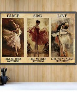 Ballerina dance like no one's watching ihorizontal canvas 1 Ballerina dance like no ones watching ihorizontal canvas 2