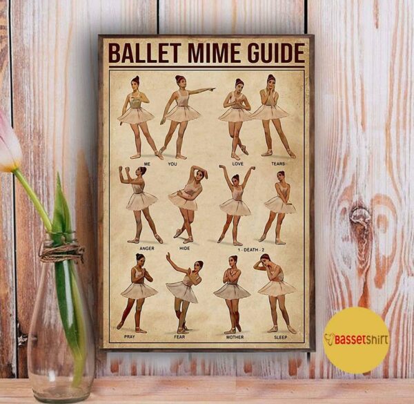 Ballet Mime Guide vertical poster