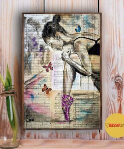 Ballet butterfly beautiful girl vintage poster 2 Ballet butterfly beautiful girl vintage poster 3