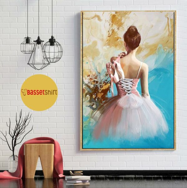 Ballet girl life art vertical poster