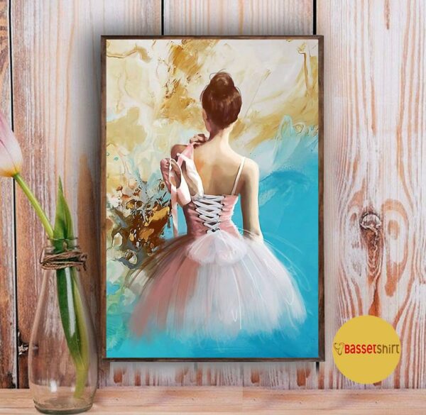 Ballet girl life art vertical poster