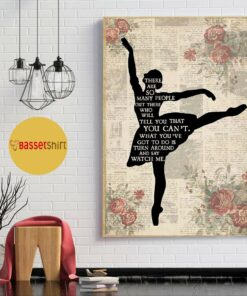 Ballet girl there are so many people turn around and watch me poster 1