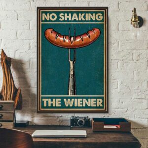 Barbecue no shaking the wiener poster 3