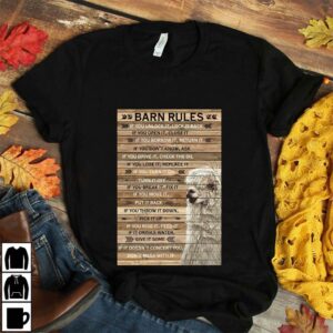 Barn Rules Alpaca wood poster canvas 3