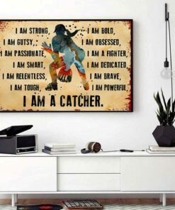 Baseball Im A Catcher canvas 1