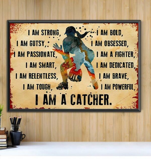 Baseball I’m A Catcher canvas