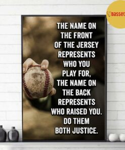 Baseball the name on the front of the jersey represents who you play for canvas 2 Baseball the name on the front of the jersey represents who you play for canvas 3