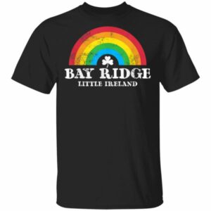 Bay Ridge Brooklyn 70s Style Irish St Patricks Day Rainbow T-Shirt, Long Sleeve, Tank Top