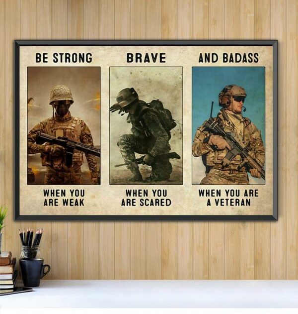 Be strong when you are weak and badass when you are a veteran horizontal canvas