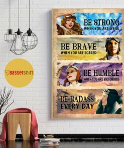 Be strong when you are weak flight attendant print canvas 1