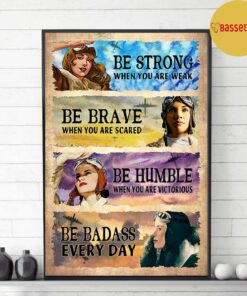 Be strong when you are weak flight attendant print canvas 3