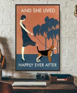 Beagle and she lived happily ever after poster canvas 2 Beagle and she lived happily ever after poster canvas 3