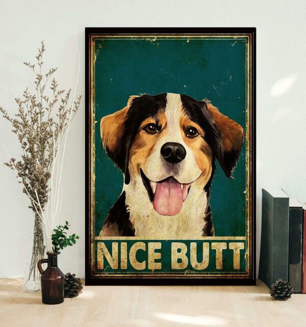 Beagle nice butt vintage poster