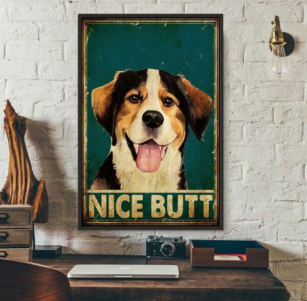 Beagle nice butt vintage poster