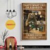 Bear I’m a barista I make coffee and I know things poster
