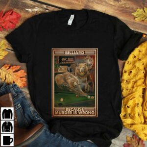 Bear pool murder billiard because murder is wrong poster canvas 4