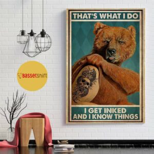 Bear that’s what I do I get inked and I know things poster