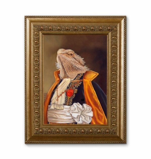 Bearded Dragon Reptile Canvas, Poster