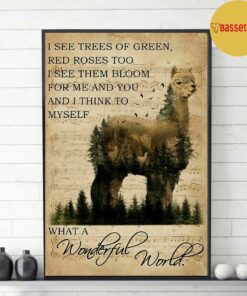 Beautiful Alpaca what a wonderful world poster 2 Beautiful Alpaca what a wonderful world poster 3