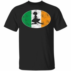 Beautiful Irish Flag Mixed Ballet Girl Saint Patrick Day T-Shirt, Bella