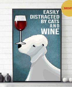 Bedlington Terrier easily to distracted by dogs and wine poster 2 Bedlington Terrier easily to distracted by dogs and wine poster 3