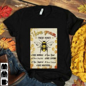 Bee home grown fresh honey poster canvas 4