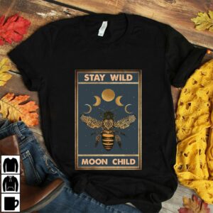 Bee moon phase stay wild moon child canvas 3