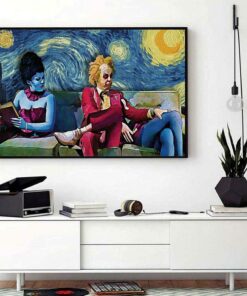 Beetlejuice Lydia Starry Night poster canvas 1