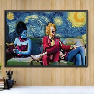 Beetlejuice Lydia Starry Night poster canvas 2