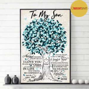 Beloved tree to my son always remember how much I love you canvas 3