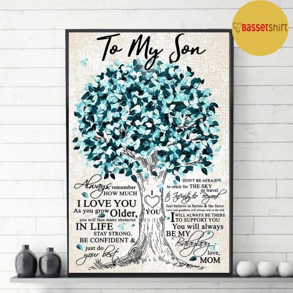 Beloved tree to my son always remember how much I love you canvas