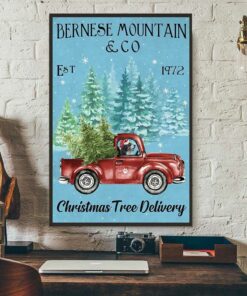 Bernese Mountain christmas tree delivery poster 2 Bernese Mountain christmas tree delivery poster 3