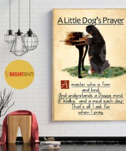 Bernese mountain a little dog's praye poster 1