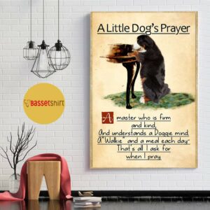 Bernese mountain a little dog’s praye poster