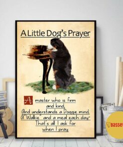 Bernese mountain a little dog's praye poster 2