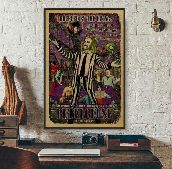 Betelgeuse beetlejuice movie poster canvas