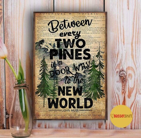 Between every two pines is a doorway to a new world poster