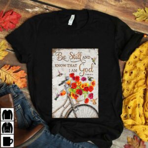 Bicycle flower be still and know that I am God poster canvas 4