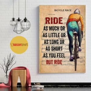 Bicycle race lyrics ride as much or as little vertical poster 1