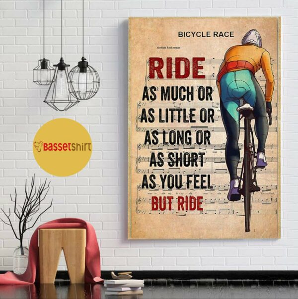 Bicycle race lyrics ride as much or as little vertical poster