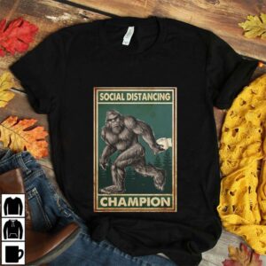 Bigfoot social distancing champion vertical poster 2