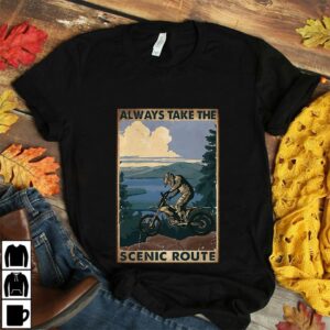 Biker always take the scenic route vertical poster 2