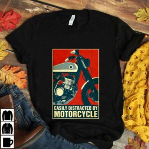 Biker easily distracted motorcycle vintage poster 4