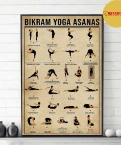 Bikram Yoga Asanas poster canvas 1 Bikram Yoga Asanas poster canvas 2